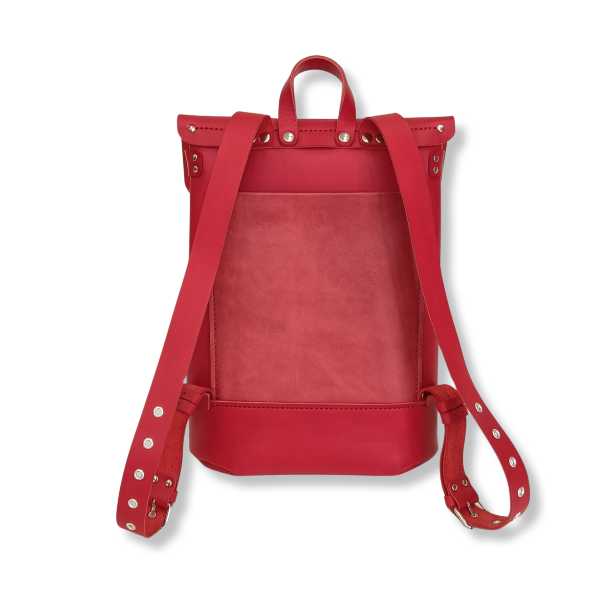sac à dos de ville élégant femme cuir artisanal made in france tannage végétal faméthic petit mauve rouge bordeaux