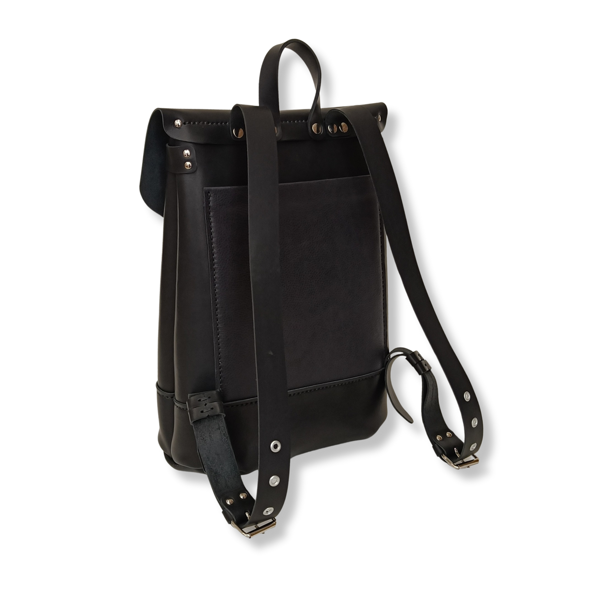 sac à dos de ville élégant femme cuir artisanal made in france tannage végétal faméthic petit mauve noir