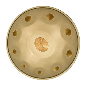 Handpan avec baguettes