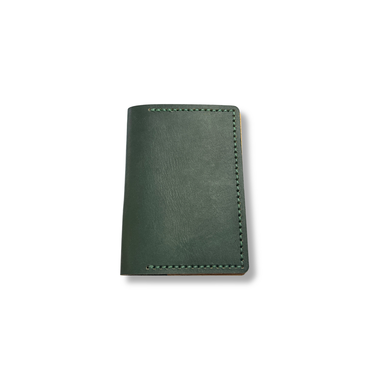 protège passeport et porte carte en cuir vert maroquinerie française faméthic