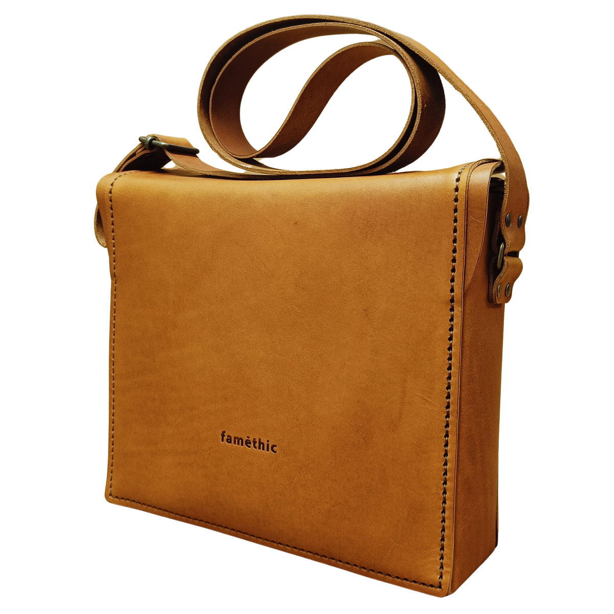 sacoche en cuir homme faméthic maroquinerie fabriqué en france 