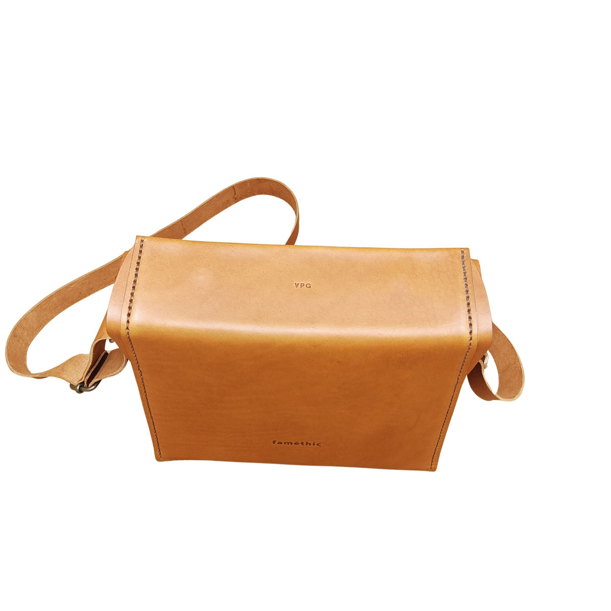 sacoche en cuir homme faméthic maroquinerie fabriqué en france 