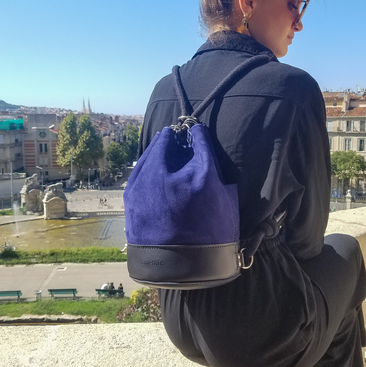 sac à dos sac seau cuir véritable original artisanal sacs bufflon tourillon faméthic famethic créateur marseille 